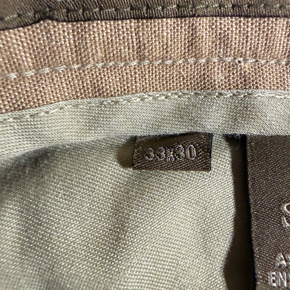 Savane Men's Classic Fit Pleated Pants in Light Brown - Picture 9 of 13